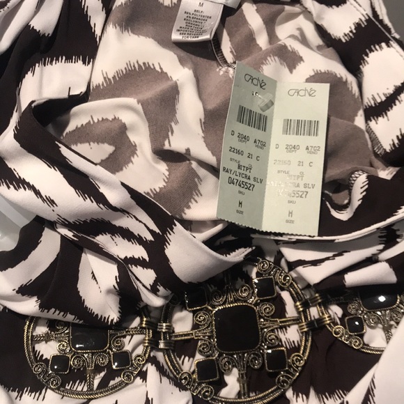 Brand new Cach’e  sleeveless Rhinestone blouse - Picture 9 of 9